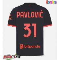 Camiseta AC Milan Strahinja Pavlovic #31 Tercera Equipación 2026-27 manga corta